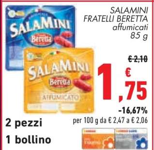 SALAMINI FRATELLI BERETTA affumicati