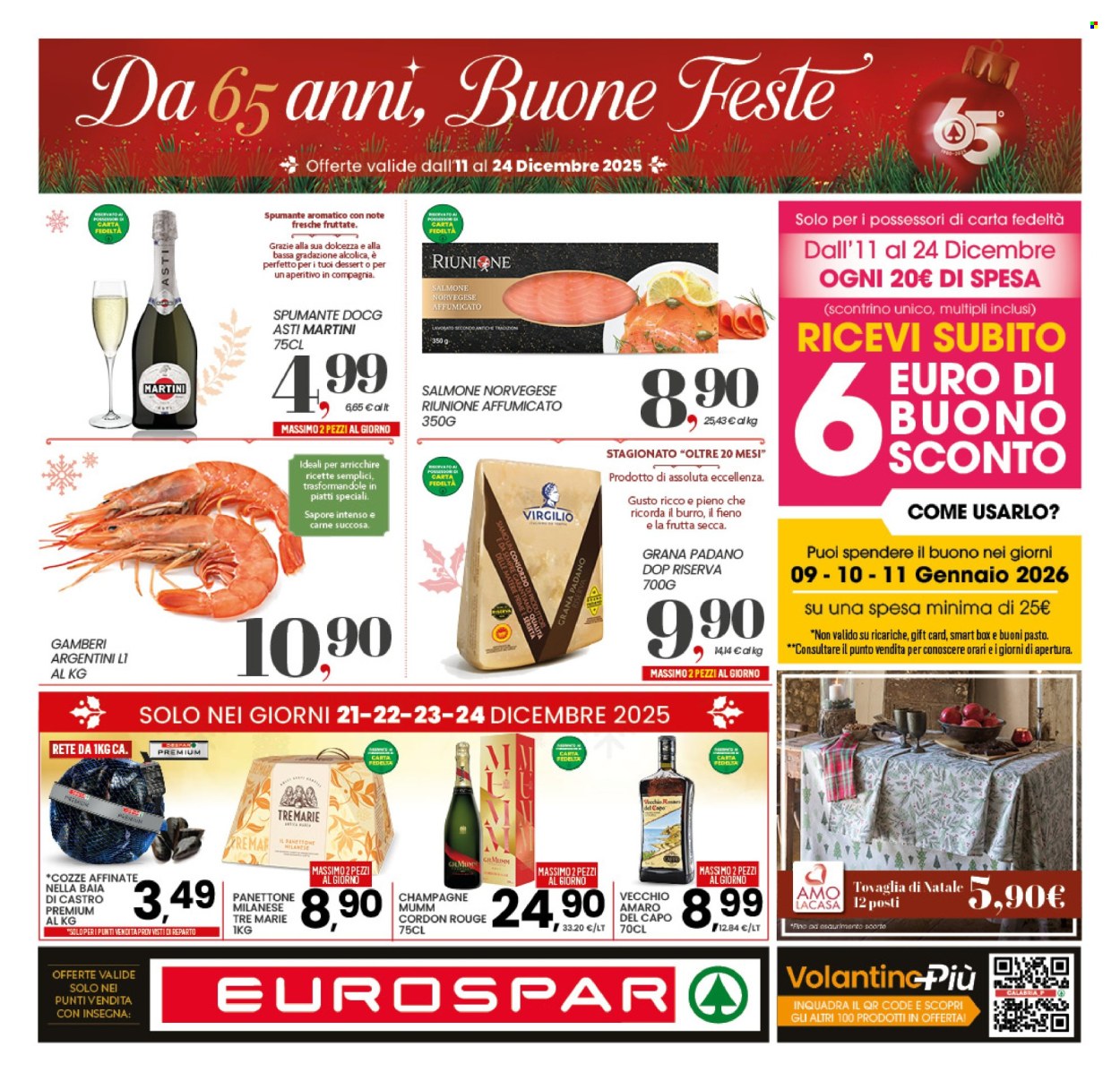 Volantino Eurospar - 11/12/2025 - 24/12/2025. Pagina 1
