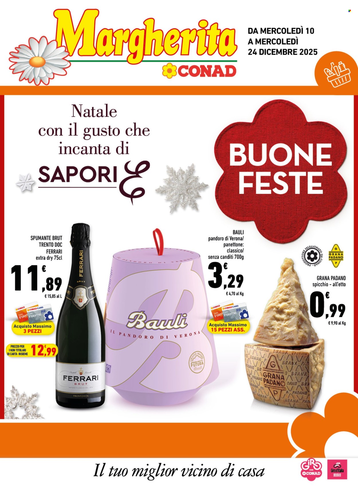 Volantino Margherita Conad - 10/12/2025 - 24/12/2025. Pagina 1