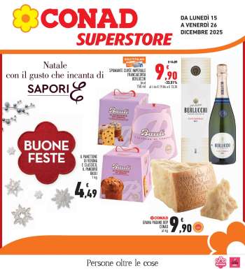 Volantino Conad Superstore - 15/12/2025 - 26/12/2025.