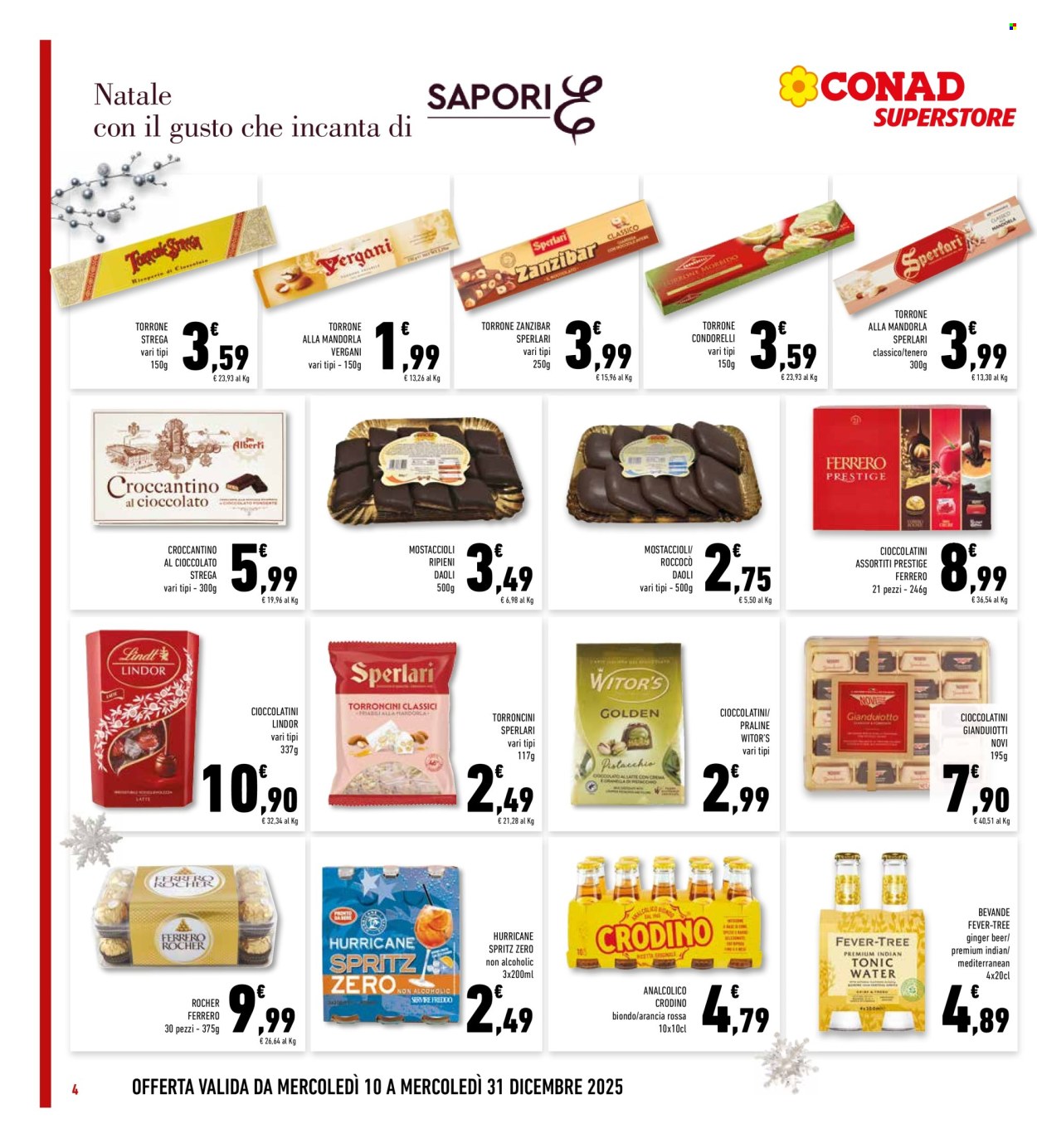 Volantino Conad Superstore - 10/12/2025 - 31/12/2025. Pagina 4