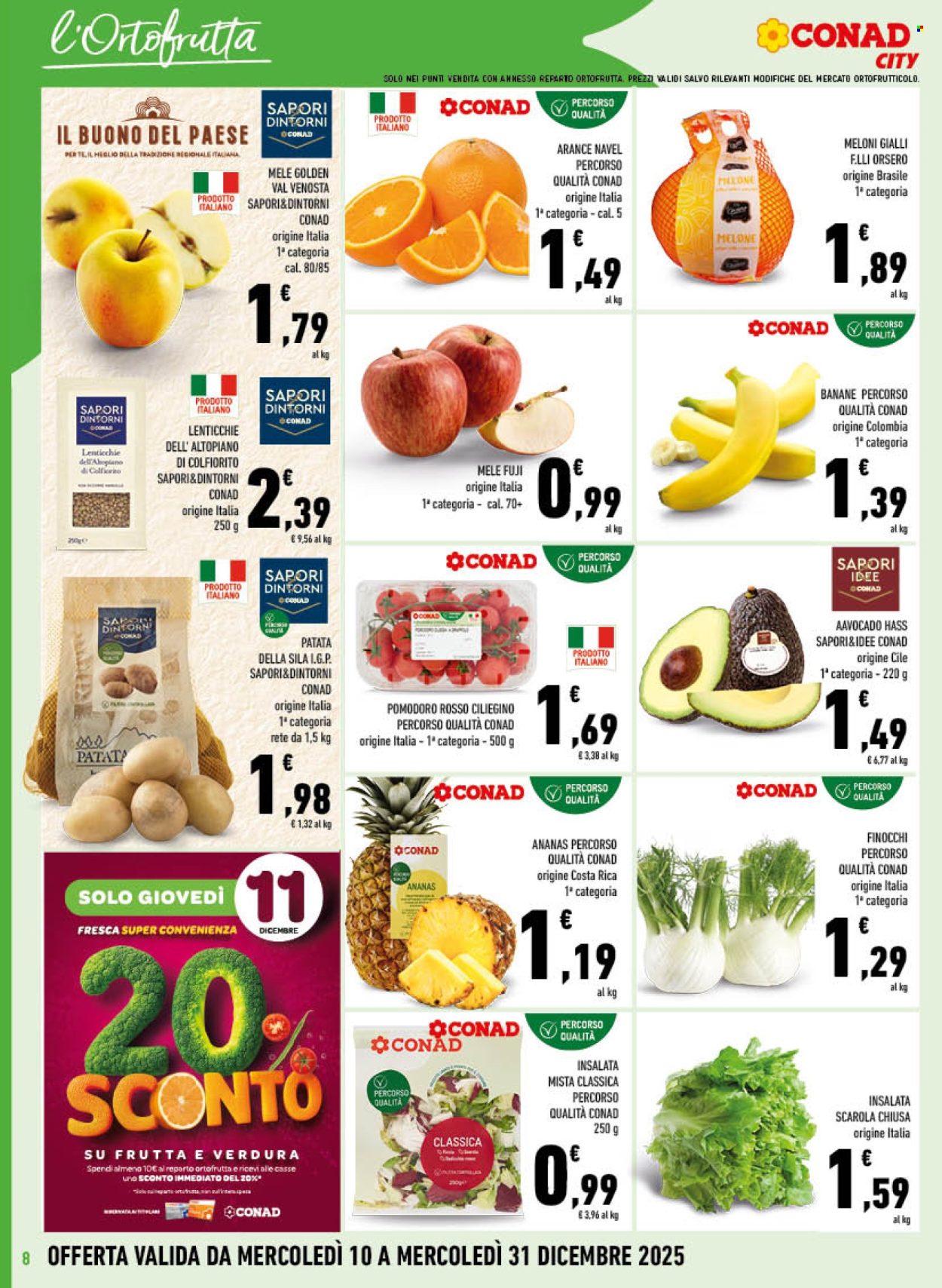 Volantino Conad City - 10/12/2025 - 31/12/2025. Pagina 8