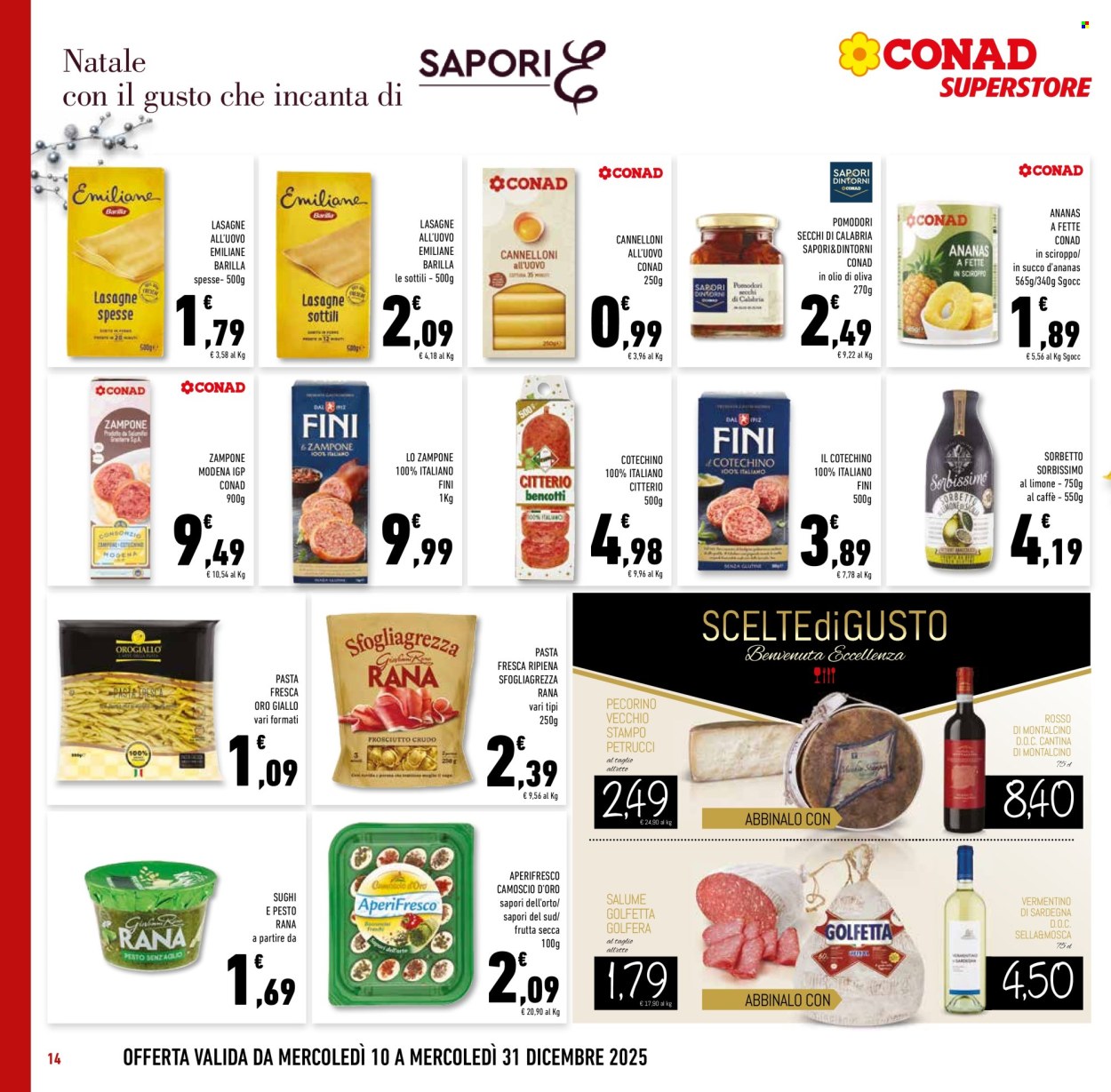 Volantino Conad Superstore - 10/12/2025 - 31/12/2025. Pagina 14