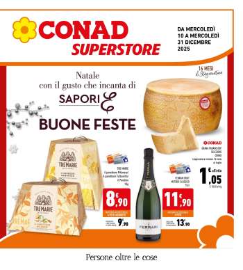 Volantino Conad Superstore - 10/12/2025 - 31/12/2025.