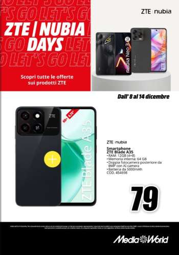 Volantino MediaWorld - 8/12/2025 - 14/12/2025.