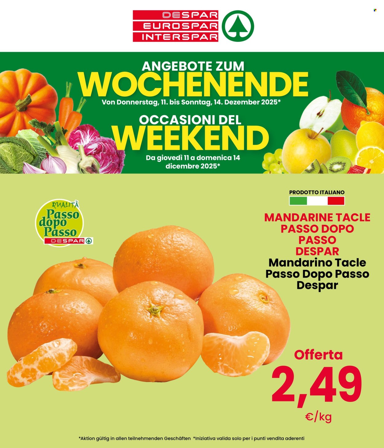 Volantino Interspar - 11/12/2025 - 14/12/2025. Pagina 1