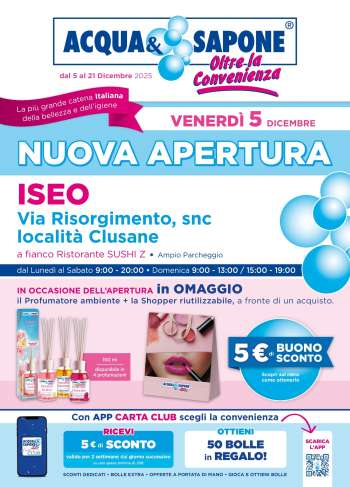 Volantino Acqua & Sapone - 5/12/2025 - 21/12/2025.