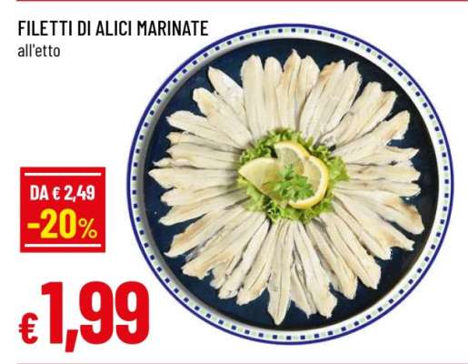Filetti di alici marinate
