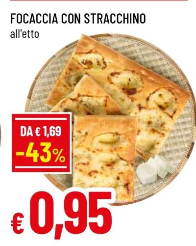 Focaccia con stracchino