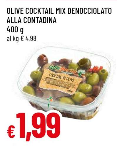OLIVE COCKTAIL MIX DENOCCIOLATO ALLA CONTADINA