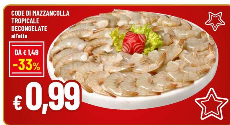 CODE DI MAZZANCOLLA TROPICALE DECONGELATE