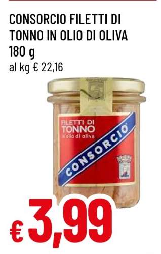 CONSORCIO Filetti di Tonno in Olio di Oliva