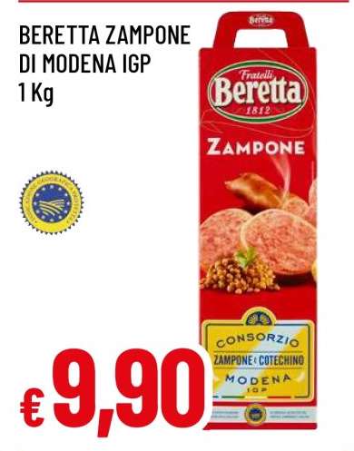 BERETTA ZAMPONE DI MODENA IGP