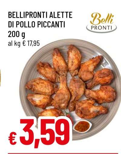 BELLIPRONTI ALETTE DI POLLO PICCANTI