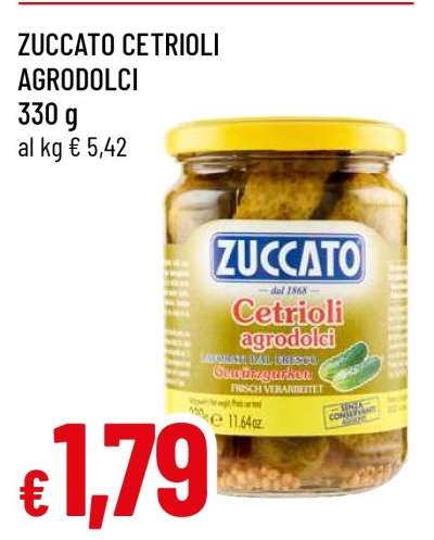 ZUCCATO CETRIOLI AGRODOLCI