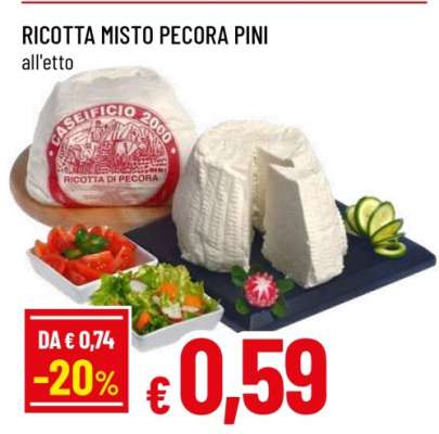 RICOTTA MISTO PECORA PINI