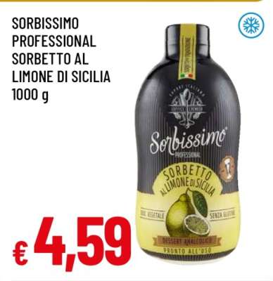 SORBISSIMO PROFESSIONAL SORBETTO AL LIMONE DI SICILIA