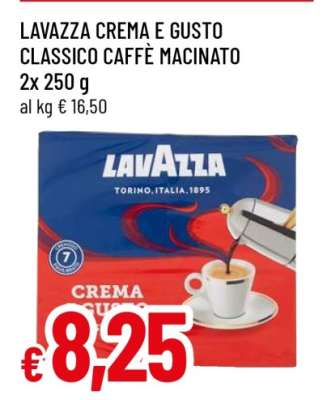 LAVAZZA CREMA E GUSTO CLASSICO CAFFÈ MACINATO