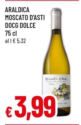 ARALDICA MOSCATO D'ASTI DOCG DOLCE