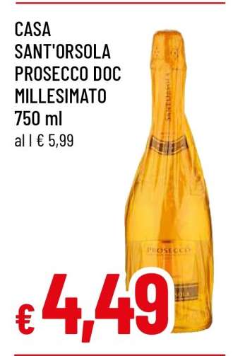 CASA SANT'ORSOLA PROSECCO DOC MILLESIMATO