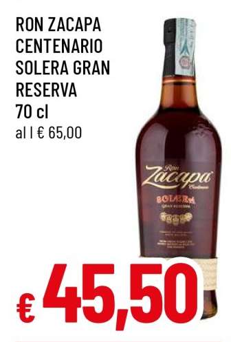 RON ZACAPA CENTENARIO SOLERA GRAN RESERVA