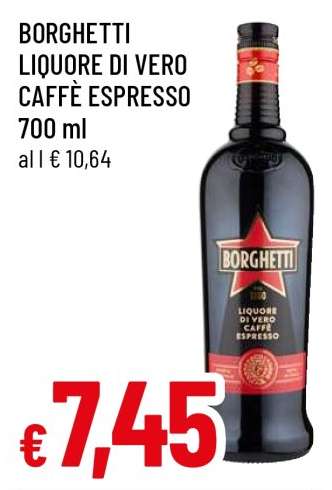BORGHETTI LIQUORE DI VERO CAFFÈ ESPRESSO
