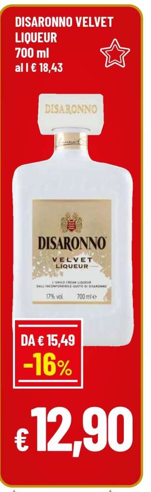 DISARONNO VELVET LIQUEUR