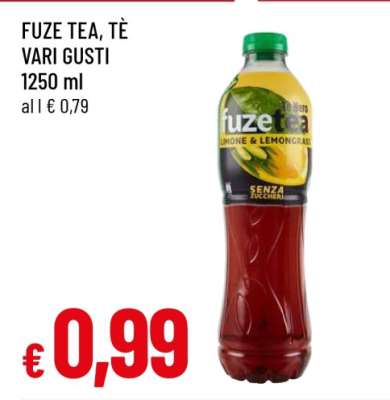 FUZE TEA, TÈ VARI GUSTI