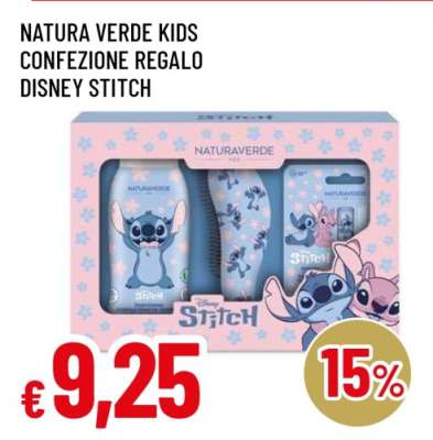 NATURA VERDE KIDS CONFEZIONE REGALO DISNEY STITCH