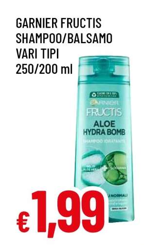 Garnier Fructis Shampoo/Balsamo