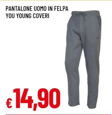 PANTALONE UOMO IN FELPA YOU YOUNG COVERI