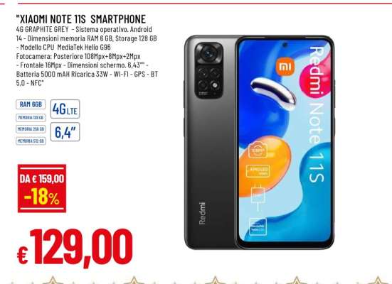 XIAOMI NOTE 11S SMARTPHONE