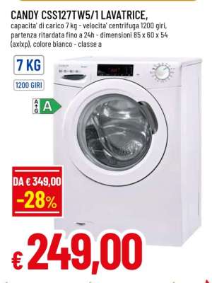CANDY CSS127TW5/1 LAVATRICE