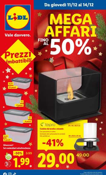 Volantino Lidl - 11/12/2025 - 14/12/2025.