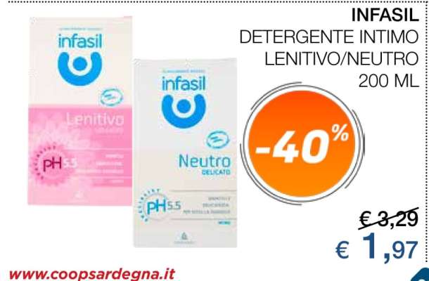 INFASIL DETERGENTE INTIMO LENITIVO/NEUTRO 200 ML