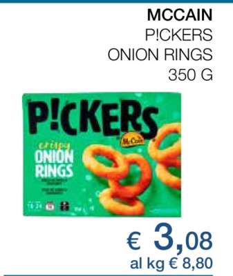 MCCAIN P!CKERS ONION RINGS