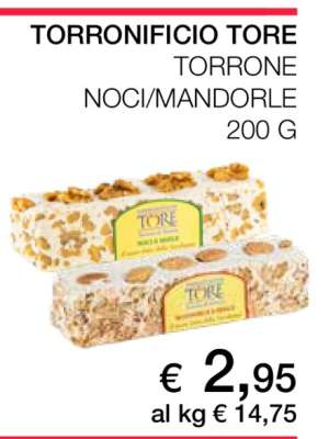 TORRONIFICIO TORE TORRONE NOCI/MANDORLE