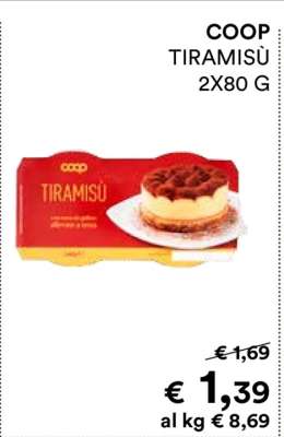 COOP TIRAMISÙ 2X80 G