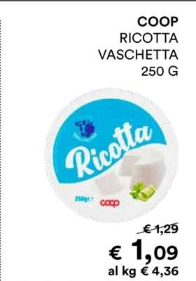COOP RICOTTA VASCHETTA 250 G