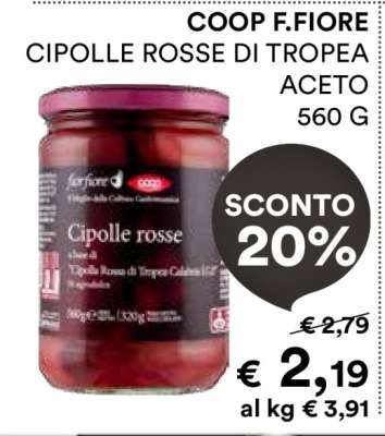 COOP F.FIORE CIPOLLE ROSSE DI TROPEA ACETO