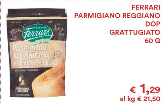 Ferrari Parmigiano Reggiano DOP Grattugiato 60 g