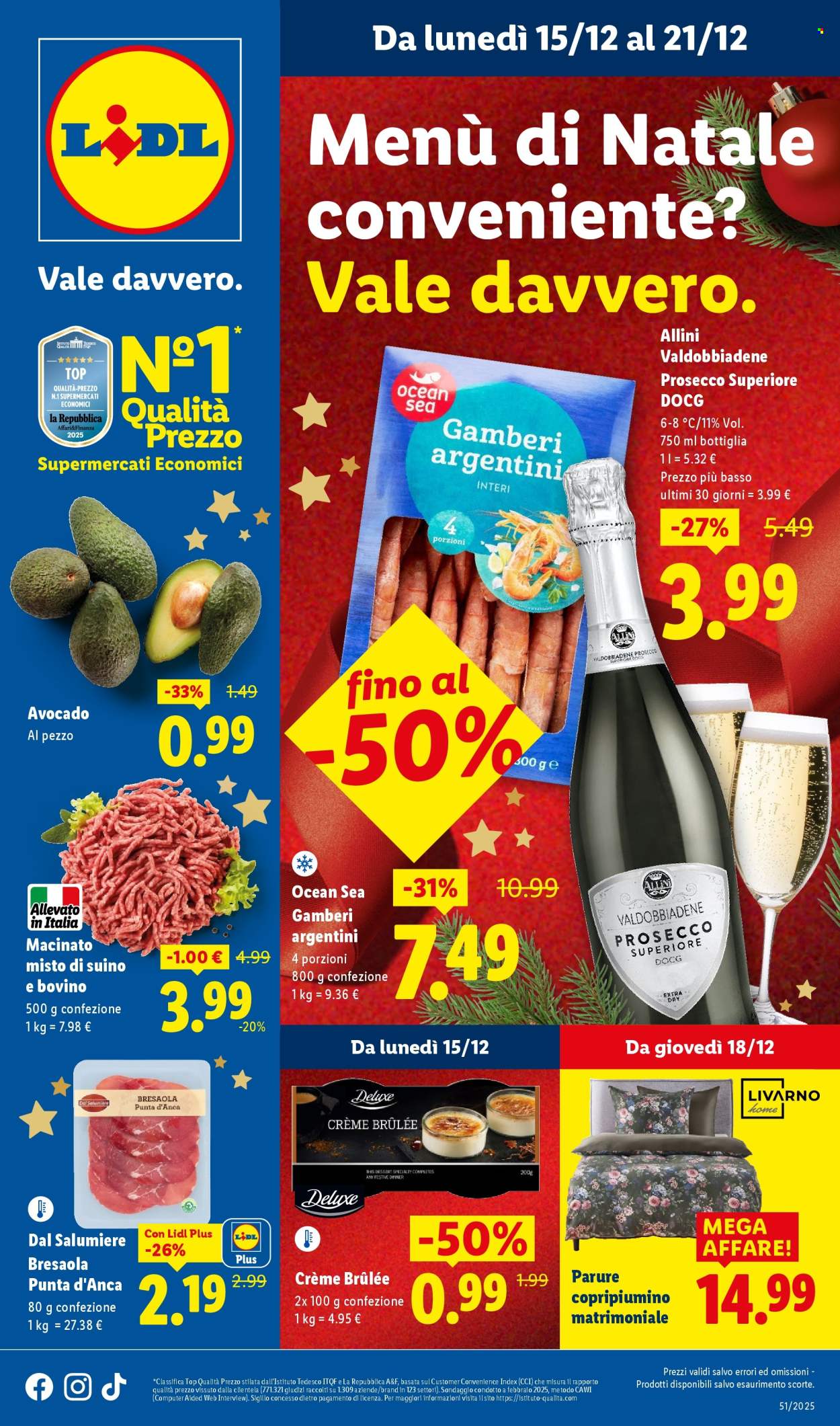Volantino Lidl - 15/12/2025 - 21/12/2025. Pagina 1