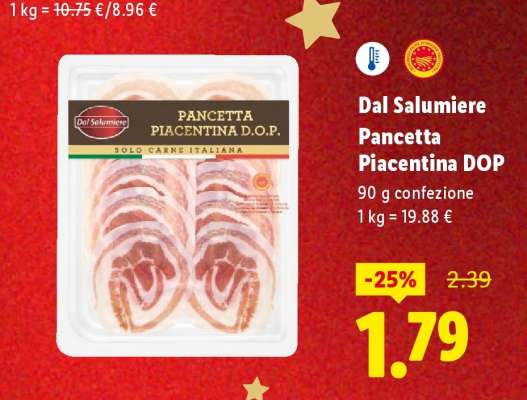 Dal Salumiere Pancetta Piacentina DOP