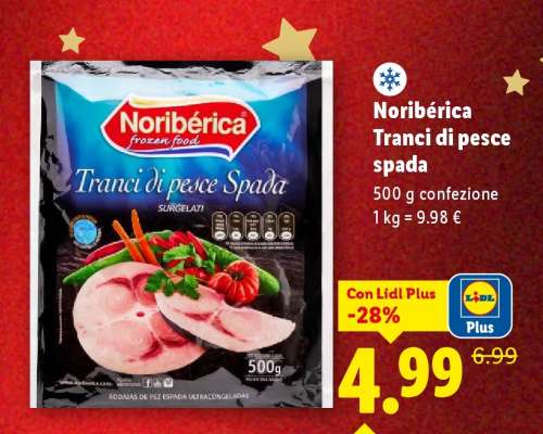 Noribérica Tranci di pesce spada