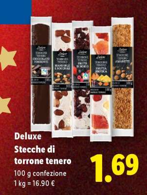 Deluxe Stecche di torrone tenero