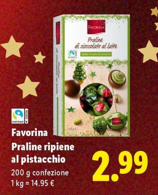 Favorina Praline ripiene al pistacchio