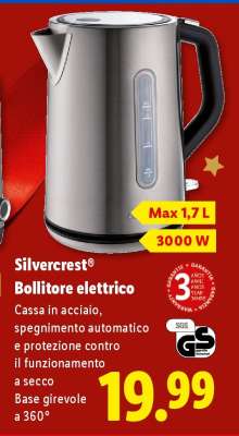 Silvercrest Bollitore elettrico