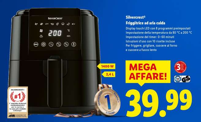 Silvercrest® Friggitrice ad aria calda