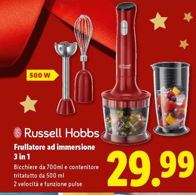 Russell Hobbs Frullatore ad immersione 3 in 1