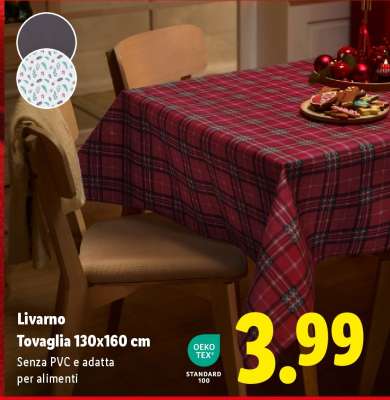 LIVARNO Tovaglia 130x160 cm